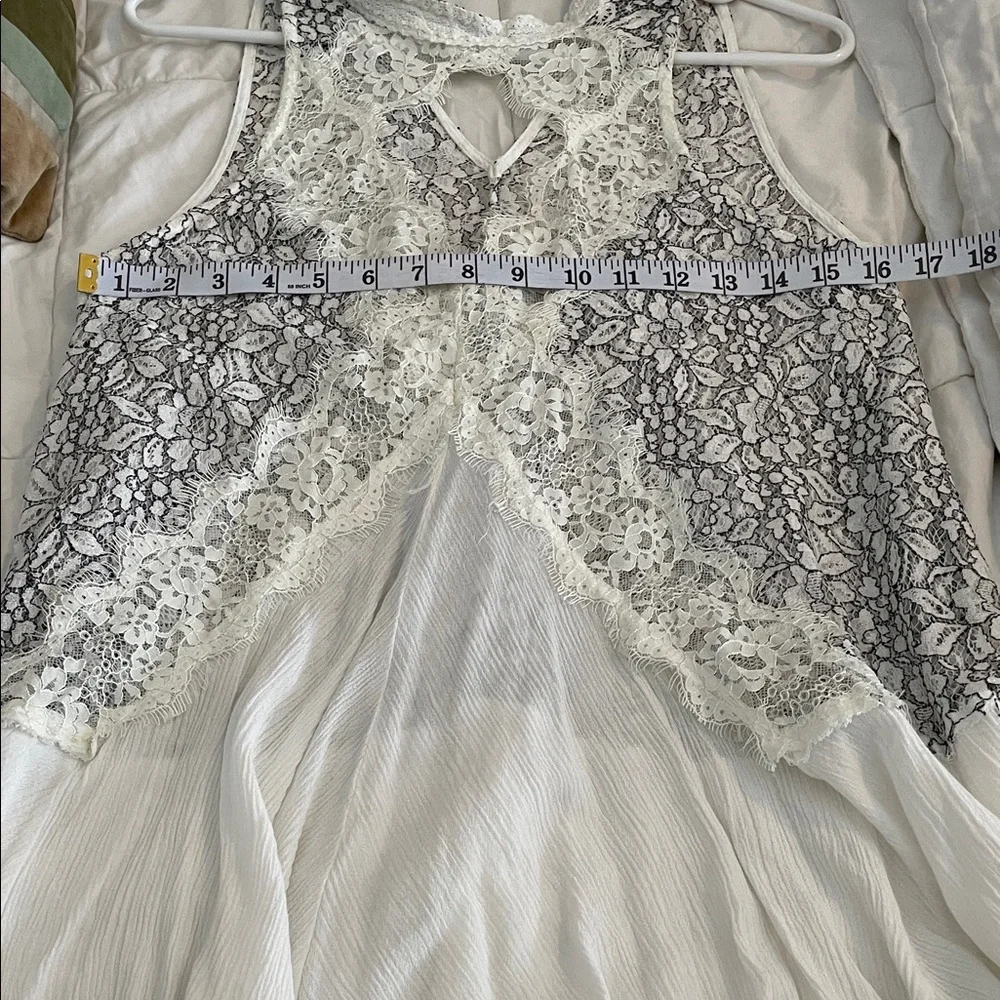 Free People White and Black Lace Dress - Picture 4 of 6
